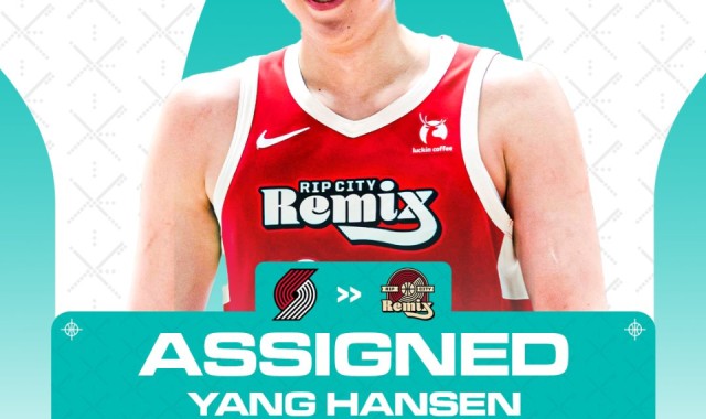 NG28-开拓者官宣下放杨瀚森：今日再为混音出战蓝队 上一场22分7板3助